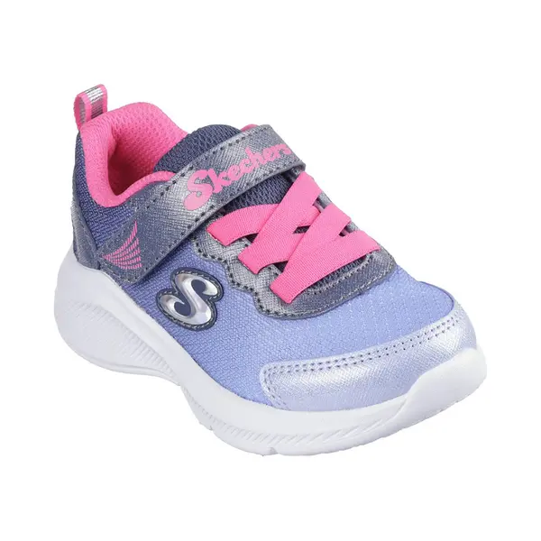 Skechers Sole Swifters Kinder Schuhe Blau Rosa Fuchsia - 26 thumbnail