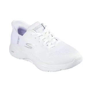 Skechers Go Walk Arch Fit 2.0 Valencia-Sneaker Für Damen, Weißer Textilbesatz, 38.5 Eu