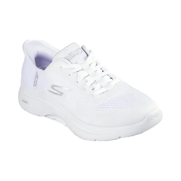 Skechers Go Walk Arch Fit 2.0 Valencia-Sneaker Für Damen, Weißer Textilbesatz, 38.5 Eu thumbnail