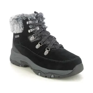 Skechers Trego Fur Tex 2 Blk Black Womens Winter Boots 167882 In A Plain Man-made In Size 5