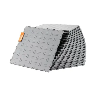 Vevor Garagevloerbeslag 305 X 305 X 13, 4 Mm Set Van 50 IndustriëLe Vloer Antislip Dubbelzijdige Structuur Garagevloer Voor Garages Kelders