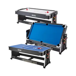 Vevor 3 In 1 Multi Game Tafel Airhockey Biljart Tafeltennis Hockey Tafel