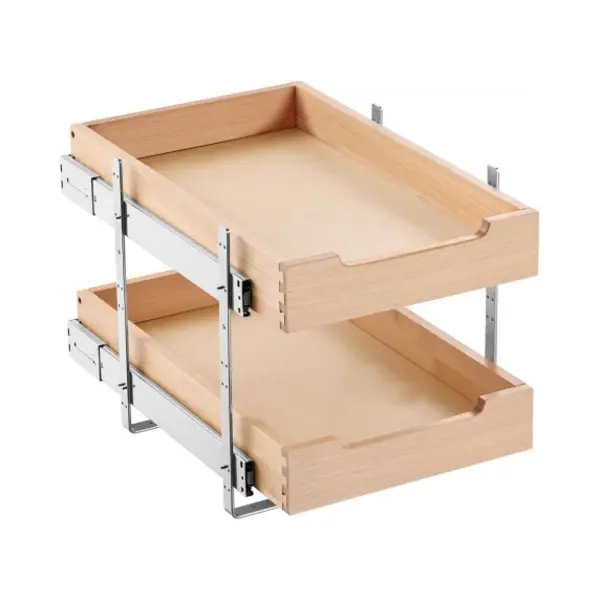 Vevor 2-Laags Uittrekbare Houten Lade Onder Kastorganizer 315x533x76mm thumbnail