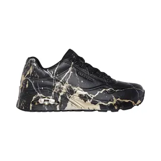 Skechers Uno Marbel Marvel Womens Fashion Trainers In Black - 5 Uk