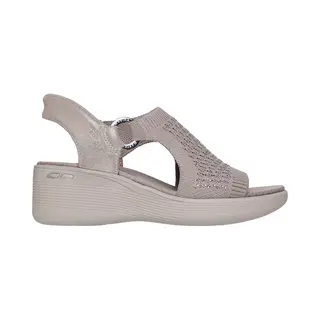 Skechers GemÜTlich Sandale CuÑA Damen Slip-Ins Martha Stewar Tejido Taupe Talla Numeric_38