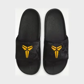 Nike Kobe Offcourt Slide - Slippers - 44 - Black/University Gold / Zwart Goud - Kobe - Comfort