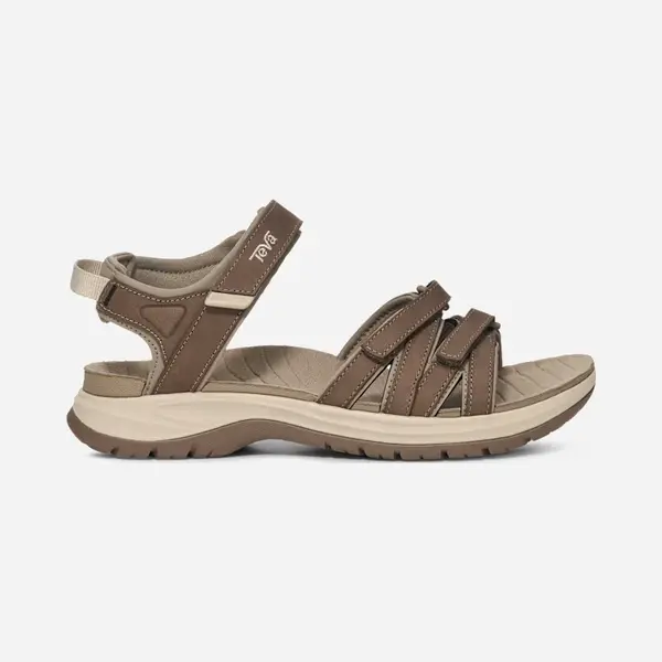 Teva Tirra Sport Leather Damen Sandalen Braun Beige - 37 thumbnail