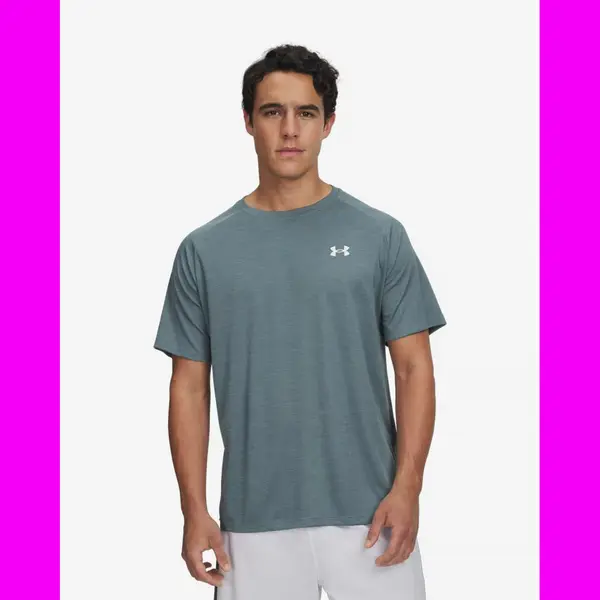 Under Armour Tech Men T-Shirts - Blue - Size S - Poly Jersey thumbnail