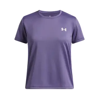 Under Armour Ua Tech Ssc-Ppl Meisjes Sportshirt - Paars Luxe - Wit