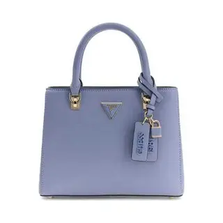 Guess Handtasche Umhängetasche Noelle Ii Multi Compartment Satchel Grey Blue Blaugrau