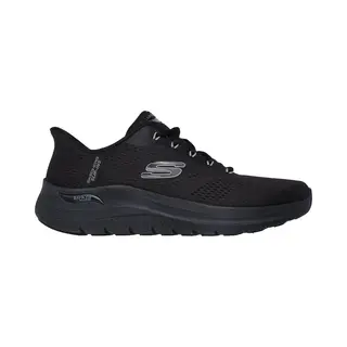 Skechers Men's Arch Fit 2.0 Lestur Slip-On Sneakers, Black Mesh/Synthetic, 10 Uk
