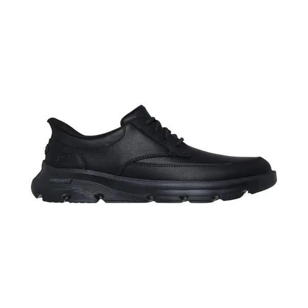 Skechers Men's Arch Fit Garza Rowan Slip-On Sneakers, Black Leather/Synthetic, 8 Uk thumbnail
