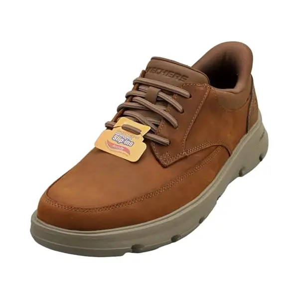 Skechers Arch Fit Garza Sneaker Für Herren, Dunkelbraunes Leder, Synthetik, 43 Eu thumbnail