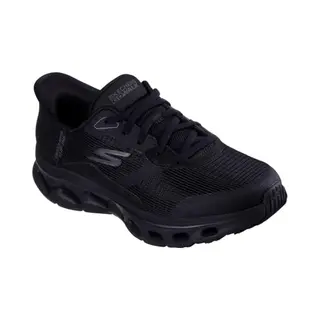 Skechers Damen Go Walk Glide-Step 2.0 Belah Sneaker, Schwarzer Textilrand, 42 Eu