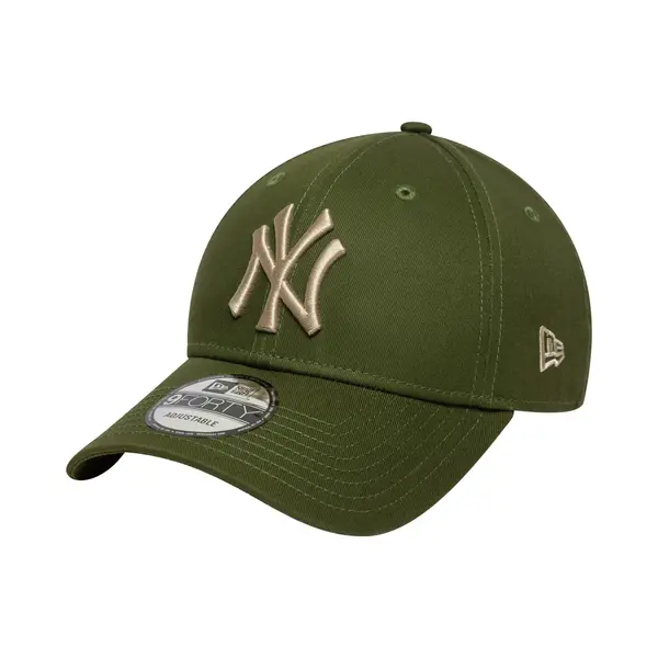 New Era 9Forty Yankees Essential Cap Basecap Baseballcap Curved Brim Mlb Ny York Damen/Herren - Metallschnalle, Mit Schirm Frühling-Sommer thumbnail