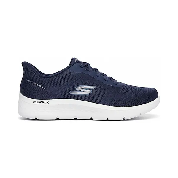 Skechers Go Walk Flex Slip-Ins Damen Sneaker Marineblau/weiß - 45 thumbnail