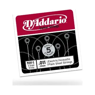 D'Addario PL011 Plain Enkele Snaar - Enkele Snaar Voor Gitaar