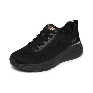 Skechers Women's Bobs Arch Fit Elev8 Trainers, Black Engineered Knit, 4 Uk