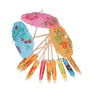 Cocktail Prikkers Tropical - Cocktail Parapluutjes - Paraplu Voor Cocktail - Prikkers Voor Cocktail - 12 Stuks