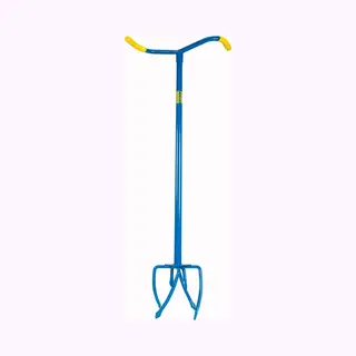 Gardenclaw Tuinklauw GC821-06 - Woelvork - 14, 5 X 14, 5 X 95, 5 Cm - Aarde Losmaken, Onkruid Wieden, Grond Beluchten, Kultiveren - Blauw/Geel