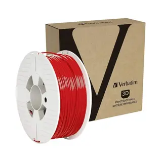 Verbatim 55061 3D-Druckmaterial Polyethyleentereftalaatglycol (Petg) Rot 1 kg