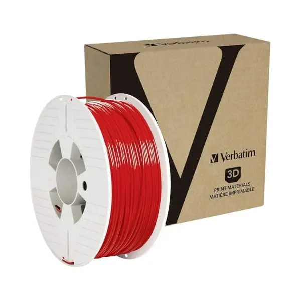 Verbatim 55061 3D-Druckmaterial Polyethyleentereftalaatglycol (Petg) Rot 1 kg thumbnail