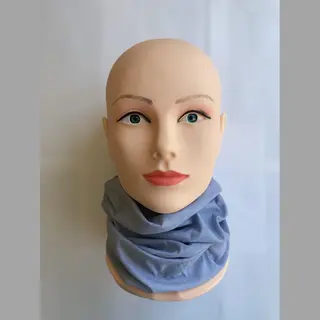 Gratis Adorit Nekwarmer (licht-blauw+zwart) Bandana Voor Sport, Motorsport, Recreatie, Skiën, Jaarrond Te Dragen - Unisex, One Size, Multifuncioneel