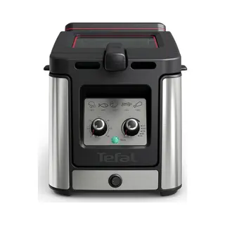 Tefal Clear Duo FR600D Einzelbild 0,65 l Eigenständig 2000 W Fritteuse Schwarz, Edelstahl