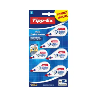 Tipp-Ex Mini Pocket Mouse - Correctieroller - 6 M X 5 Mm - 6 Stuks