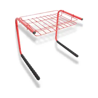 Mottez Fietsendrager - Voor 2 Fietsen - Wand/muur Opbergen - Rood