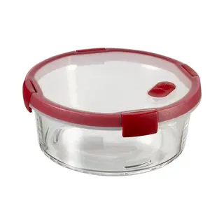 Keter Curver Cook Glaskom, Transparant/rood, 1, 2 L