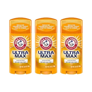 Arm & Hammer Ultramax Anti-transpirant Deodorant, Solide, Ongeparfumeerd, 73, 7 G, 3 Stuks