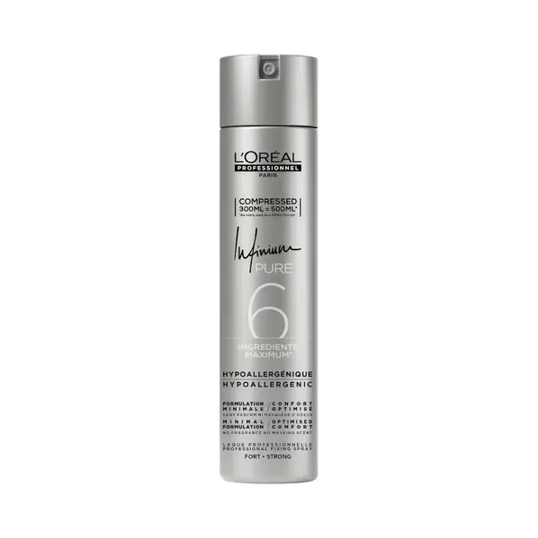 L'Oréal Professionnel Paris L'Oreal Hairspray Infinium Pure Strong 300ml - Strong Hold Odorless Hairspray thumbnail