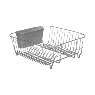 Secret De Gourmet Afdruiprek - Afwasrek - Grijs - 36 X 32 Cm - Van Metaal - Afwassen