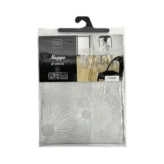 Douceur D'interieur Transparante Tafelkleed Van Pvc Soleil, Ø 140 Cm