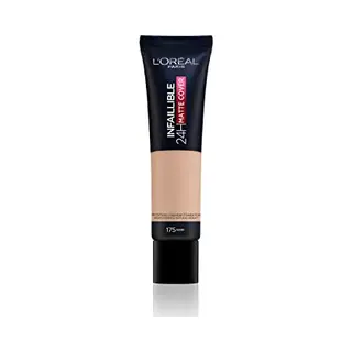 L'Oreal Paris L'Oréal Paris Make Up, Wasserfest Und Langanhaltend, Mattierende, Flüssige Foundation Mit Hoher Deckkraft, Formel Mit 4% Niacinamiden, Infaillible