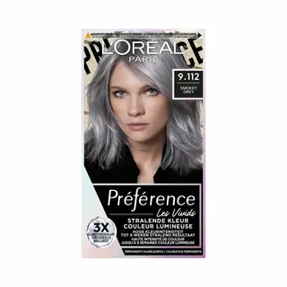 L'Oréal Paris, Haarkleur, Loreal Paris Preference Vivids 9.112 Smokey Grey Hair Color (9.112 Rookgrijs)