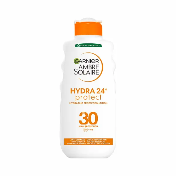1+2 Gratis, Garnier Ambre Solaire Hydra 24 Zonnebrandmelk Spf 30 200 Ml thumbnail