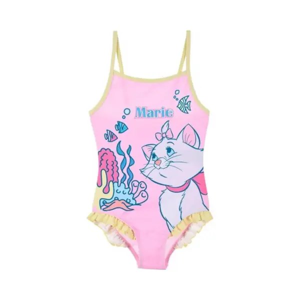 Disney Aristocats Badpak - Marie - Roze/Lime - Maat 116 (6 Jaar) thumbnail