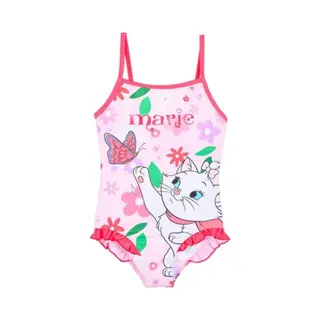 Sun City, Mädchen, Badeanzüge, Disney Marie Flowers Pink Katzen Kinder Badeanzug, Schwimmen 6 Jahre / 116 Cm, Pink, (116)