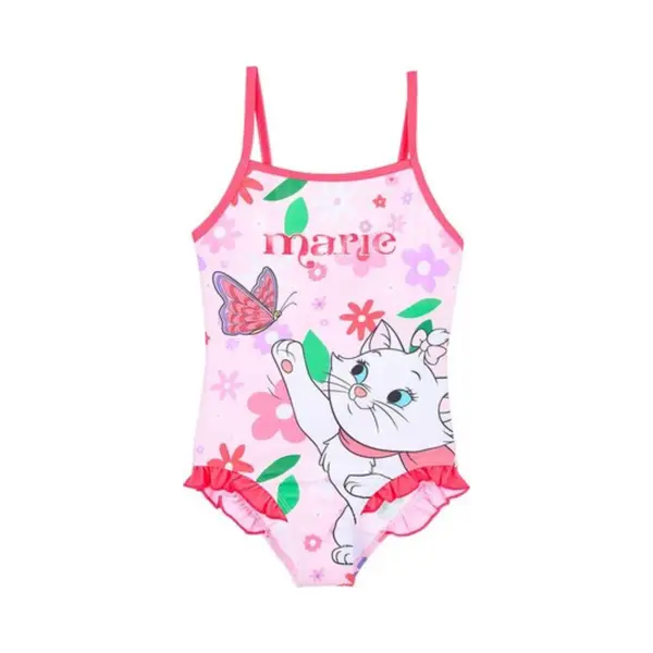 Sun City, Mädchen, Badeanzüge, Disney Marie Flowers Pink Katzen Kinder Badeanzug, Schwimmen 6 Jahre / 116 Cm, Pink, (116) thumbnail