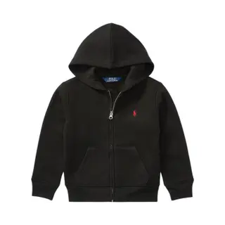Polo Ralph Lauren For Boy. 323547626003 Black Hooded Fleece Sweatshirt (8años=136/138cm), Casual, Cotton, Children's Fashion