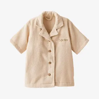 Vertbaudet Gepersonaliseerde Badjas Voor Baby's Met Gerecycled Katoenen Blouse Beige