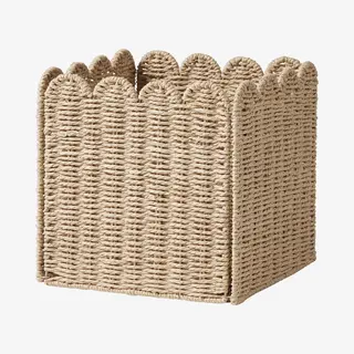 Vertbaudet Opbergbak Van Gevlochten Touw Feston Beige