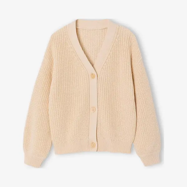 Vertbaudet Meisjesvestje Van Kabeltricot Vanille thumbnail