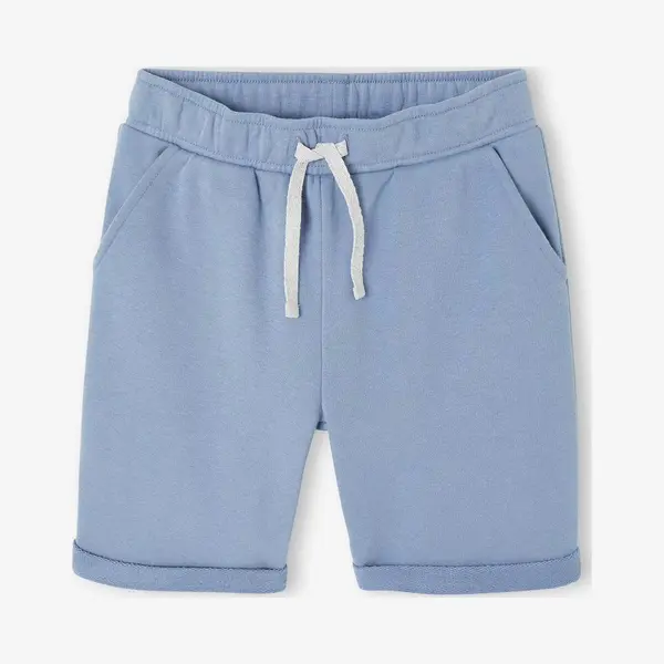 Vertbaudet Jongensbermuda Van Molton Chambrayblauw thumbnail
