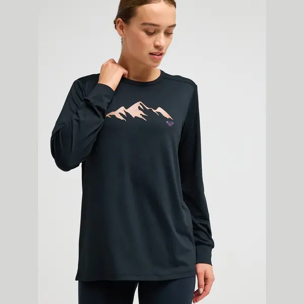 Roxy Boundless Spirit 2 - Haut Manches Longues Technique Noir Femme thumbnail