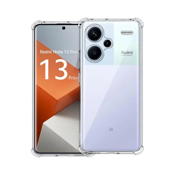 Phonillico Hoesje Voor Xiaomi Redmi Note 13 Pro Plus 5G / Redmi Note 13 Pro+ 5G Backcover Shockproof Siliconen Transparant thumbnail
