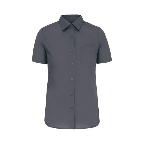 Kariban Overhemd In Onderhoudsvriendelijk Polykatoen-popeline Korte Mouwen Dames K548 - Urban Grey - 4XL thumbnail