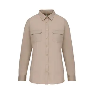 Kariban, Damen, Hemden, Safari, Beige, (Xl)